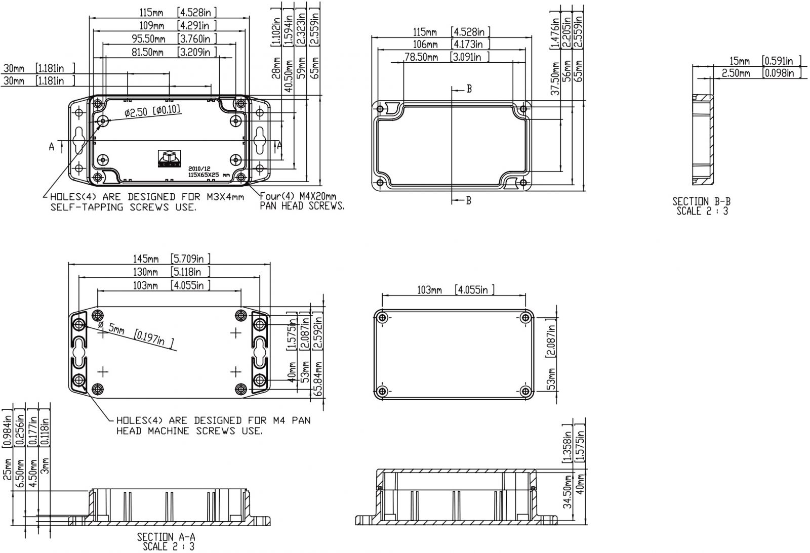 קופסאות זיווד מפלסטיק לאלקטרוניקה MULTICOMP G1XXMF G2XXMF G3XXMF S8
